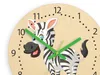 ModernClock, Wanduhr, stille Wanduhr, Kinderwanduhr Zebra Produktbild-Vorschau 2