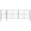 vidaXL Gartentor aus Stahl 500 x 150 cm Silber Produktbild-Vorschau 5