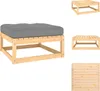 vidaXL Garten-Fußhocker mit Kissen Massivholz Kiefer -  Produktbild-Vorschau 1