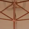 vidaXL Parasol avec mât en bois 200x300 cm Taupe Voir les images du produit 5