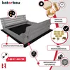 Pískoviště KOTARBAU® s krytem 140 x 140 cm Dřevěné Náhled obrázku produktu 3