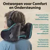FLOWZOOM AIR Opblaasbaar reisnekkussen met capuchon, maat Productafbeelding-voorbeeld 3