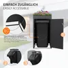 ML-Design Mülltonnenbox 3er mit Pflanzdach für 3 Produktbild-Vorschau 4
