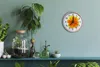 Holzuhr 30fi cm wanduhr - Blume Blumen Produktbild-Vorschau 2