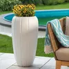 Blumentopf Blumenübertopf mit Einsatz Farbe Weiß Runde  40 Produktbild-Vorschau 7