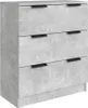 vidaXL 3-tlg. Sideboard-Set Betongrau Holzwerkstoff Produktbild-Vorschau 4