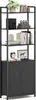 VASAGLE Bücherregal, 6 Ebenen, Regal, Standregal mit Türen, Produktbild-Vorschau 1