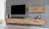 AX LIVING Anbauwand Loriano IV Wohnwand braun Eiche Wotan Produktbild-Vorschau 2