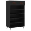 Szafka na buty, czarna, 60x35x105 cm, materiał Podgląd zdjęcia produktu 1