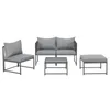 SVITA DETROIT Salon de Jardin Modulable Résine Tressée : Voir les images du produit 4