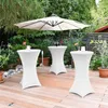 Jopassy 5x Stehtisch-Husse Stretch Elastique Weiß Premium Produktbild-Vorschau 6