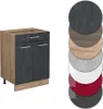 Küchenunterschrank Vicco R-Line Schwarz Beton 60 cm ohne Produktbild-Vorschau 5