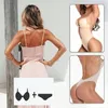 Shapewear Body Beige Größe L, nahtloser Body mit Push-up, Produktbild-Vorschau 4