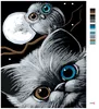 Zuty - Malen nach Zahlen - KÄTZCHEN, EULE UND MOND, 40x50 Produktbild-Vorschau 3