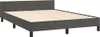 vidaXL Rám postele bez matraca tmavosivý 140x200 cm zamat Náhľad obrázku produktu 1