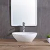 Keramické umyvadlo na desku, bílé, moderní, oválné Náhled obrázku produktu 5