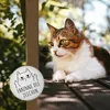 Katze mit Mittelfinger Magnet rund mit Spruch Erkenne die Produktbild-Vorschau 3