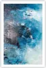 Poster - Poster ohne Rahmen - Abstraktion Blau Schwarz - Produktbild-Vorschau 1