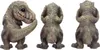 Nemesis Now Statue  Three Wise Tyrannosaurus Rex multicolor Produktbild-Vorschau 3