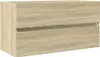 vidaXL Waschbeckenunterschrank Sonoma-Eiche 90x38,5x45cm Produktbild-Vorschau 1