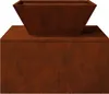 vidaXL Feuerstelle Rostig 50 x 50 x 40 cm Wetterfeststahl Produktbild-Vorschau 6