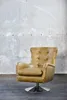 KAWOLA Sessel Relexa Leder olivgrün B/H/T: 69x77x95cm Produktbild-Vorschau 1