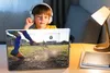 MuchoWow® Laptop Aufkleber Sticker Cover Junge schießt aufs Produktbild-Vorschau 3