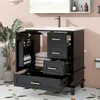 Mobiletto Merax con lavabo in Vetroceramica, mobile bagno a Anteprima dell’immagine prodotto 1