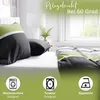 Baumwolle Bettwäsche Set 135x200 cm 80x80 cm Grau Grün Produktbild-Vorschau 4