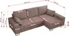 Ecksofa, Bettsofa, L-Form Couch mit Bettkasten - DORIAN-L - Produktbild-Vorschau 4