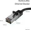 Shiverpeaks RJ45 Patchkabel S/FTP Cat7, PUR, schwarz 1m Produktbild-Vorschau 2