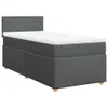 vidaXL Boxspringbett mit Matratze Dunkelgrau 80x200 cm Produktbild-Vorschau 1