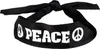 Hippie-Kopfband Peace-Stirnband schwarz-weiss 92cm - Produktbild-Vorschau 2