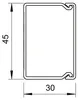 Canaliera a parete e a soffitto WDK 30045 30x45 bianco puro Anteprima dell’immagine prodotto 3