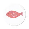 MuchoWow® Mauspad Mousepad Pastell - Fisch - Rosa 40x40 cm Produktbild-Vorschau 1