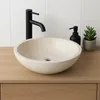 Lendo Online Washbasin Marble 40x30x12 cm Cream Oval Anteprima dell’immagine prodotto 2