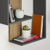 Skye Decor, Paranoid - antracyt, ciemny dąb, półki ścienne, Podgląd zdjęcia produktu 2