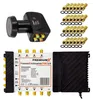 PremiumX Multischalter Set 5/8 Multiswitch SAT Quattro LNB Produktbild-Vorschau 1