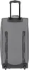 The back view of a gray rolling suitcase with a telescopic handle extended. Náhľad obrázku produktu