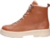 A side view of a brown leather boot with laces and a beige sole, set against a white background. Anteprima dell’immagine prodotto