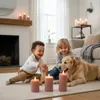 Świeczki LED Relaxdays, zestaw 3 sztuk, 3 rozmiary, Podgląd zdjęcia produktu 3