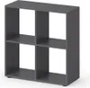 Dělicí stěna Vicco Tetra Šedá 72.6 x 72 cm, Model 37167 Náhled obrázku produktu 1