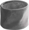 Aufbewahrungskorb - Grau - Samt - Ø 19 x H 14 cm Produktbild-Vorschau 1