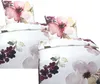 Hochwertige Baumwolle Bettwäsche Blumen Weiß Rosa 135x200 Produktbild-Vorschau 1