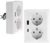 MILOS Schutzkontaktsteckdose 2-fach 250V/16A USB A+C/PD Produktbild-Vorschau 1