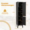 GOPLUS Badezimmerschrank hoch, Hochschrank mit 2 Türen, 5 Produktbild-Vorschau 7