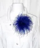 Federbrosche ROYALBLAU Feder Clip Anstecker Brosche Produktbild-Vorschau 2