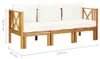 vidaXL Zahradní lavice se třemi sedadly a polštářem 179 cm, Náhled obrázku produktu 7