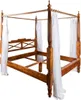 MASSIVMOEBEL24.DE Himmelbett Akazie 180x200x224 honig Produktbild-Vorschau 1