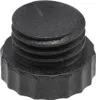 A black plastic cap with screw threads. Produktbild-Vorschau